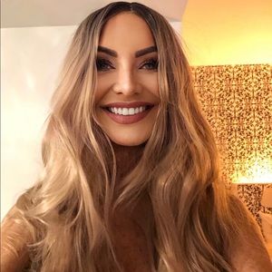 Long rose gold wavy wig new